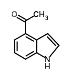 CAS 登录号：50614-86-3， 1-(1H-吲哚-4-基)乙酮