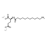 CAS 登录号：50622-20-3， 二钠(2S)-2-(月桂酰氨基)戊烷二酸酯