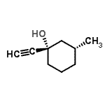 CAS 登录号：506437-75-8， (1S,3R)-1-乙炔基-3-甲基环己醇