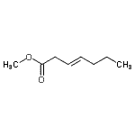 CAS 登录号：50652-83-0， 甲基(3E)-3-庚烯酸酯