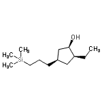 CAS 登录号：507235-66-7， (1R,2S,4R)-2-乙基-4-[3-(三甲基硅烷基)丙基]环戊醇