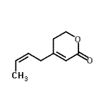 CAS 登录号：507470-46-4， 4-[(2Z)-2-丁烯-1-基]-5,6-二氢-2H-吡喃-2-酮