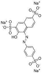 CAS 登录号：50880-65-4， 3-羟基-4-[(4-磺酸基苯基)偶氮]萘-2,7-二磺酸三钠