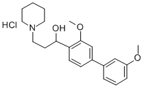 CAS#: 50910-22-0, alpha-(3,3'-Dimethoxy-4-Biphenylyl)-1-Piperidinepropanol Hydrochloride