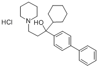 CAS#: 50910-34-4, alpha-(4-Biphenyl)-alpha-Cyclohexyl-1-Piperidinepropanol Hydrochloride