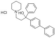 CAS#: 50910-35-5, alpha-(4-Biphenylyl)-alpha-Phenyl-1-Piperidinepropanol Hydrochloride