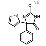CAS 登录号：510-34-9， 钠5-氧代-4-苯基-4-(2-噻吩基)-4,5-二氢-1H-咪唑-2-醇