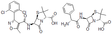 CAS 登录号:51004-51-4, 氨苄西林-双氯西林混合物
