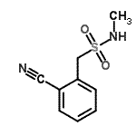 CAS 登录号：51045-35-3， 1-(2-氰基苯基)-N-甲基甲烷磺酰胺