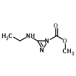 CAS 登录号：51137-97-4， 3-(乙基氨基)-1H-二氮杂环丙烯-1-羧酸甲酯