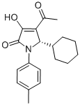 CAS 登录号：512178-16-4， (5S)-4-乙酰基-5-环己基-1,5-二氢-3-羟基-1-(4-甲基苯基)-2H-吡咯-2-酮