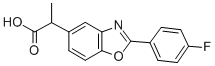 CAS 登录号:51234-27-6, 2-(4-氟苯基)-alpha-甲基-5-苯并恶唑乙酸