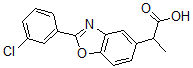 CAS 登录号:51234-29-8, 2-(3-氯苯基)-alpha-甲基-5-苯并恶唑乙酸