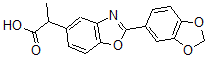 CAS#: 51234-64-1, alpha-Methyl-2-(3,4-Methylenedioxyphenyl)-5-Benzoxazoleacetic Acid