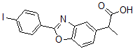 CAS 登录号:51234-74-3, 2-(4-碘苯基)-alpha-甲基-5-苯并恶唑乙酸