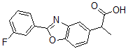 CAS 登录号:51234-75-4, 2-(3-氟苯基)-alpha-甲基-5-苯并恶唑乙酸