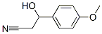 CAS#: 51241-27-1, 3-Hydroxy-3-(4-Methoxyphenyl)Propanenitrile