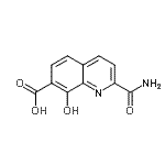 CAS 登录号：512539-50-3， 2-氨基甲酰-8-羟基-7-喹啉羧酸