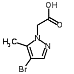 CAS 登录号：512809-63-1， (4-溴-5-甲基-1H-吡唑-1-基)乙酸