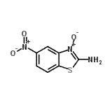 CAS 登录号：51287-65-1， 5-硝基-1,3-苯并噻唑-2-胺3-氧化物