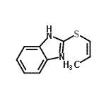 CAS 登录号：51388-96-6， 2-[(1Z)-1-丙烯-1-基硫基]-1H-苯并咪唑