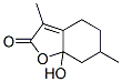 CAS#: 514-93-2, 3,6-Dimethyl-7alpha-Hydroxy-5,6,7,7alpha-Tetrahydrobenzofuran-2(4H)-One