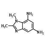 CAS 登录号：51422-12-9， 1,2-二甲基-1H-苯并咪唑-5,7-二胺