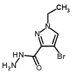 CAS 登录号：514800-87-4， 4-溴-1-乙基-1H-吡唑-3-甲酰肼
