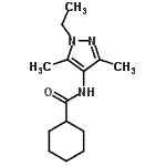 CAS 登录号：514816-78-5， N-(1-乙基-3,5-二甲基-1H-吡唑-4-基)环己烷甲酰胺