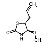CAS 登录号：515143-28-9， (4R,5R)-5-烯丙基-4-甲氧基-1,3-噻唑烷-2-酮