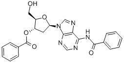 CAS 登录号:51549-54-3, N6,3'-O-二苯甲酰-2'-脱氧腺苷