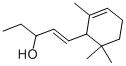 CAS 登录号：51595-91-6， 3-甲基-4-(2,6,6-三甲基-1-环己烯-1-基)-3-丁烯-2-醇