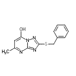 CAS 登录号：51646-33-4， 2-(苄基硫基)-5-甲基[1,2,4]三唑并[1,5-a]嘧啶-7-醇
