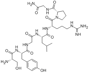 CAS 登录号:51776-33-1, 丝氨酰-酪氨酰-甘氨酰-亮氨酰-精氨酰-脯氨酰-甘氨酰胺