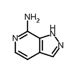 CAS 登录号：518038-78-3， 1H-吡唑并[3,4-c]吡啶-7-胺