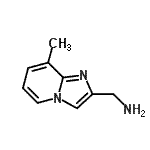 CAS 登录号：518064-47-6， 1-(8-甲基咪唑并[1,2-a]吡啶-2-基)甲胺