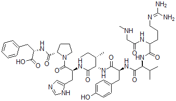 CAS#: 51833-69-3, Sar-Arg-Val-Tyr-Ile-His-Pro-Phe-OH