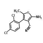 CAS 登录号：519016-78-5， 2-氨基-4-(2,4-二氯苯基)-5-甲基-3-噻吩甲腈