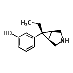 CAS 登录号：519051-38-8， 3-[(1R,5S,6R)-6-乙基-3-氮杂双环[3.1.0]己-6-基]苯酚