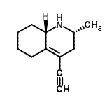 CAS 登录号：519164-95-5， (2R,8aS)-4-乙炔基-2-甲基-1,2,3,5,6,7,8,8A-八氢喹啉