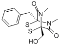 CAS 登录号：51920-94-6， (1S)-1-(羟基甲基)-5,7-二甲基-4-(苯基甲基)-2,3-二硫杂-5,7-二氮杂双环[2.2.2]辛烷-6,8-二酮