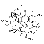 CAS 登录号：51963-55-4， (7S,9E,11S,12R,13S,14R,15R,16R,17S,18S,26E)-2,15,17,29-四羟基-26-{[羟基(4-甲基-1-哌嗪基)氨基]亚甲基}-11-甲氧基-3,7,12,14,16,18,22-七甲基-6,23,27-三氧代-8,30-二氧杂-24-氮杂四环[23.3.1.1<sup>4,7</sup>.0<sup>5,28</sup>]三十碳-1(28),2,4,9,19,21,25(29)-庚烯-13-基乙酸酯
