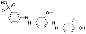 CAS 登录号：51988-22-8， 3-[3-甲氧基-4-[(2E)-2-(3-甲基-4-氧代-1-环己-2,5-二烯亚基)肼基]苯基]偶氮苯磺酸