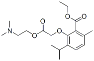 CAS 登录号:52073-13-9, (2-乙氧羰基-6-异丙基-3-甲基苯氧基)乙酸 2-(二甲基氨基)乙基酯