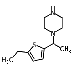 CAS 登录号：521264-73-3， 1-[1-(5-乙基-2-噻吩基)乙基]哌嗪
