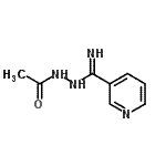 CAS 登录号：521267-62-9， N'-(3-吡啶基亚氨代甲酰基)乙酰肼