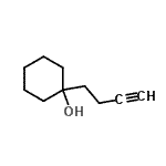 CAS 登录号：521274-55-5， 1-(3-丁炔-1-基)环己醇