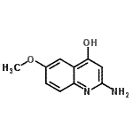 CAS 登录号：52176-55-3， 2-氨基-6-甲氧基-4-喹啉醇