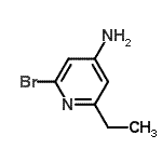 CAS 登录号：521917-55-5， 2-溴-6-乙基-4-吡啶胺
