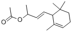 CAS 登录号:52210-18-1, 4-(2,6,6-三甲基-2-环己烯-1-基)-3-丁烯-2-醇乙酸酯